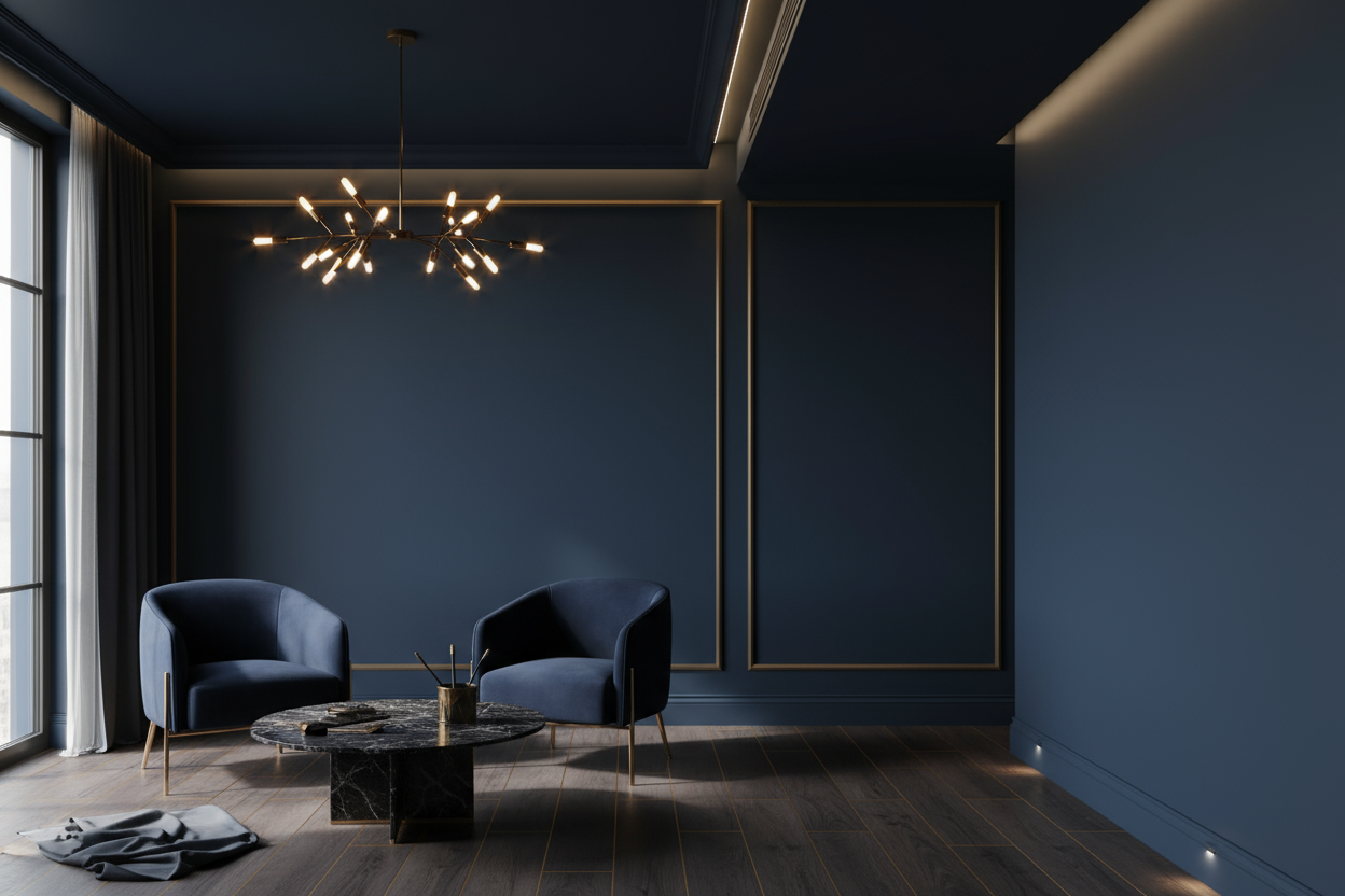 make colors in dark gold and navy